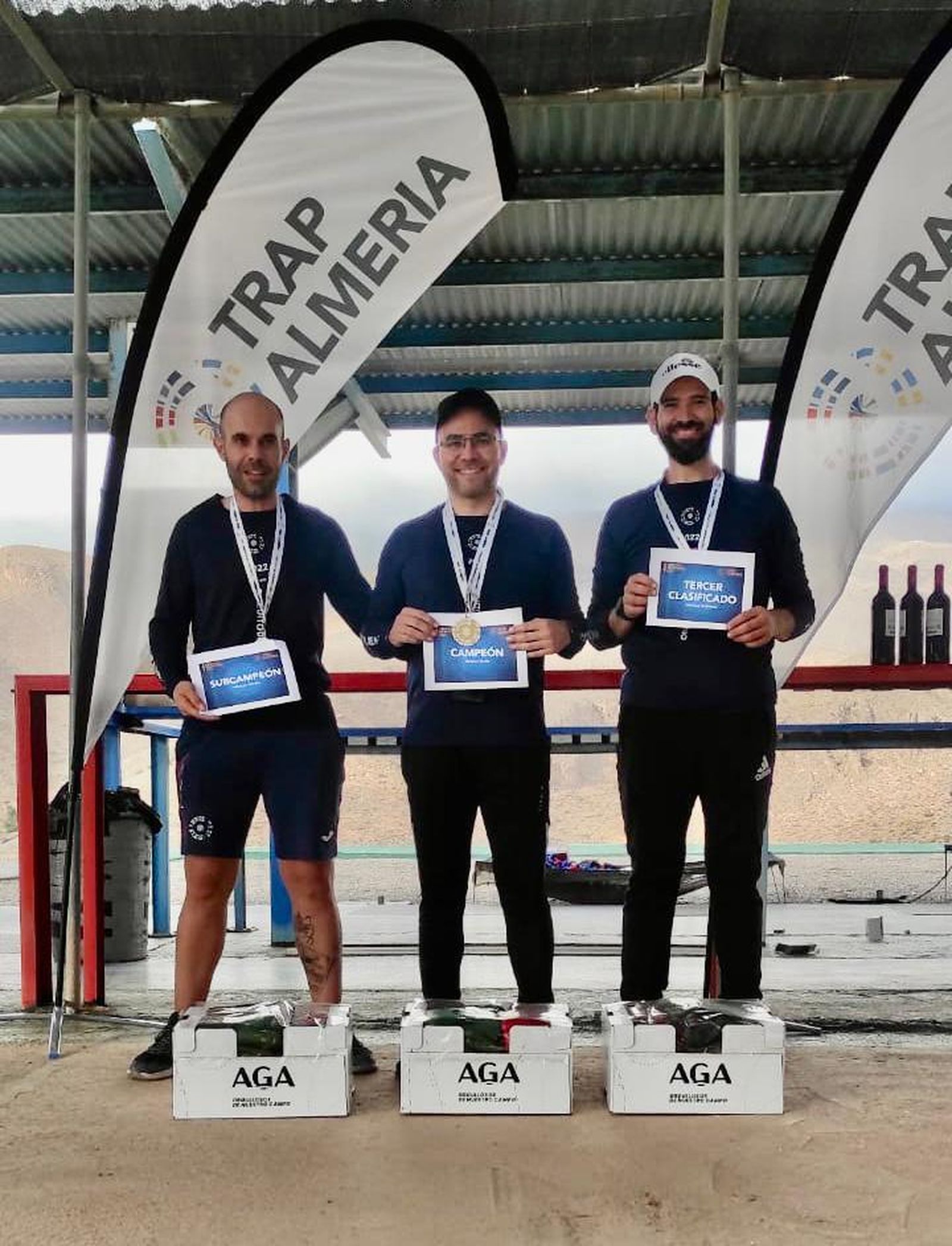 Podio de una prueba reciente