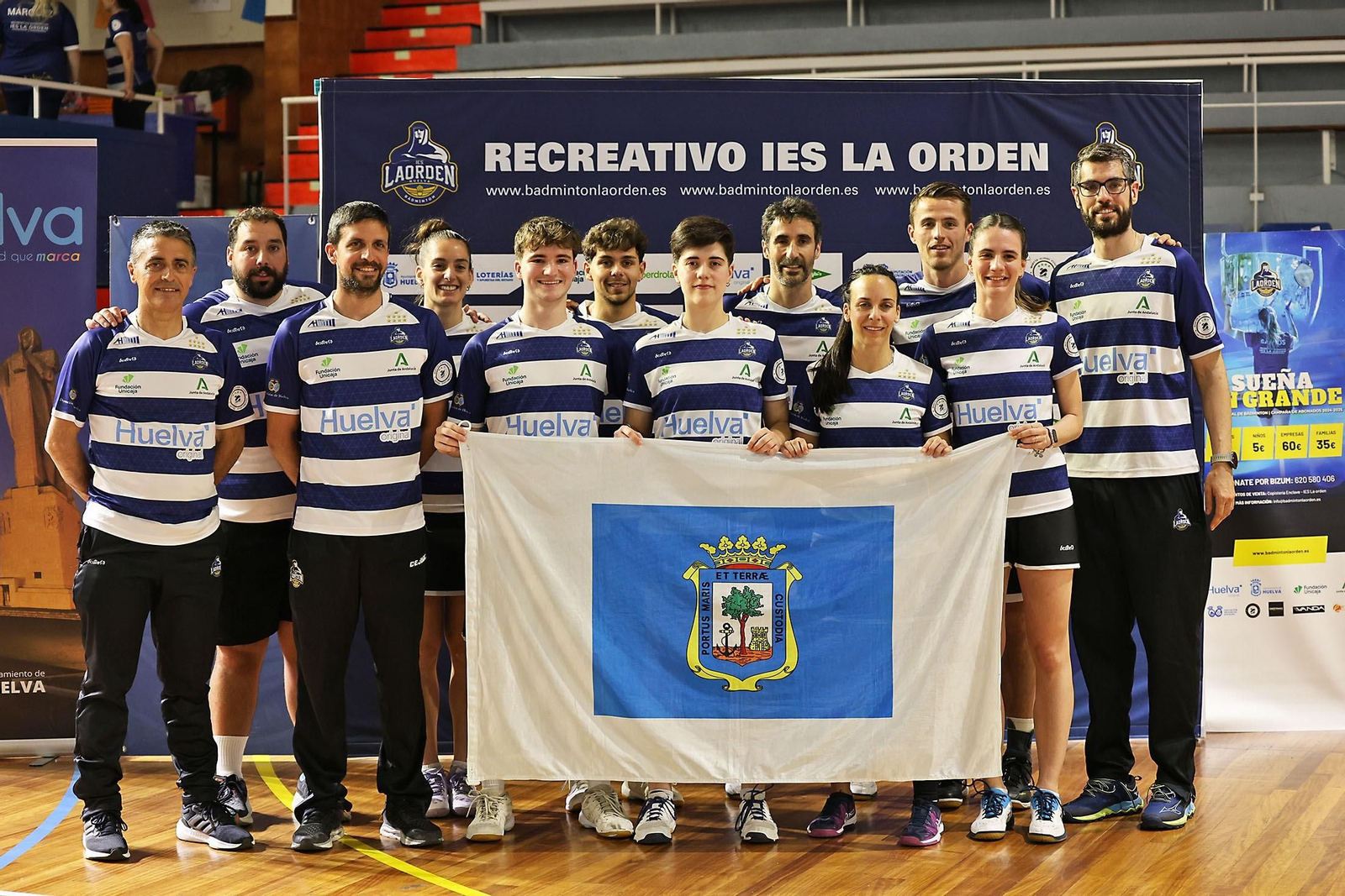 Miembros del Recre IES La Orden en la final de liga de la pasada temporada.