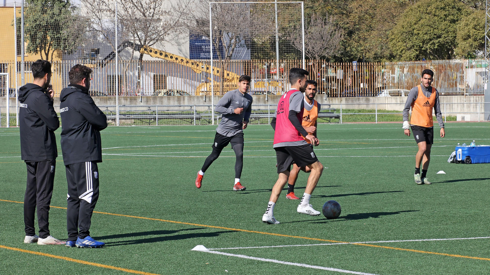 Entrenamiento de Juan Pedro 'El Pirata' con el Xerez CD