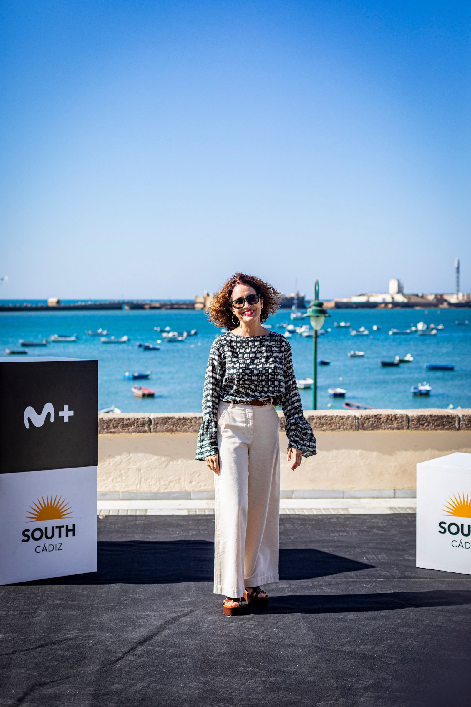 Las imágenes del photocall del Sotuh Festival en La Caleta este domingo: Adriana Ozores y  Los del Río