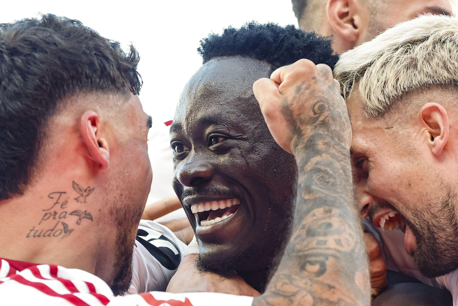 Akor Adams e Isaac Romero celebran uno de los pocos goles que han anotado esta Liga, el 4-1 ante el Barcelona.