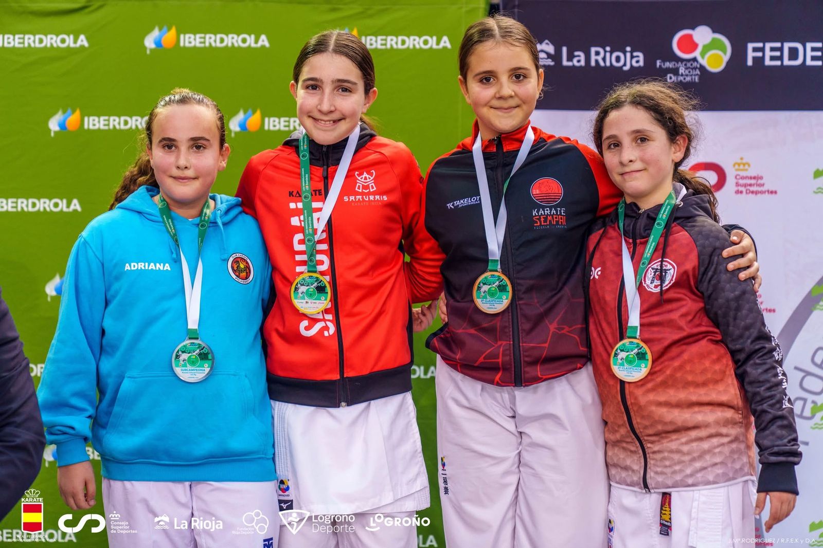 Podio de la competición celebrada este pasado fin de semana en Logroño.