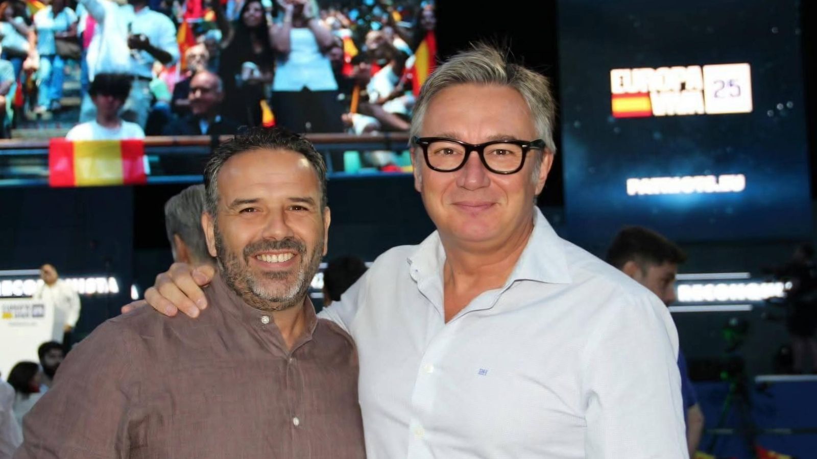 Con Manuel Gavira, líder de VOX en Andalucía y portavoz en el Parlamento