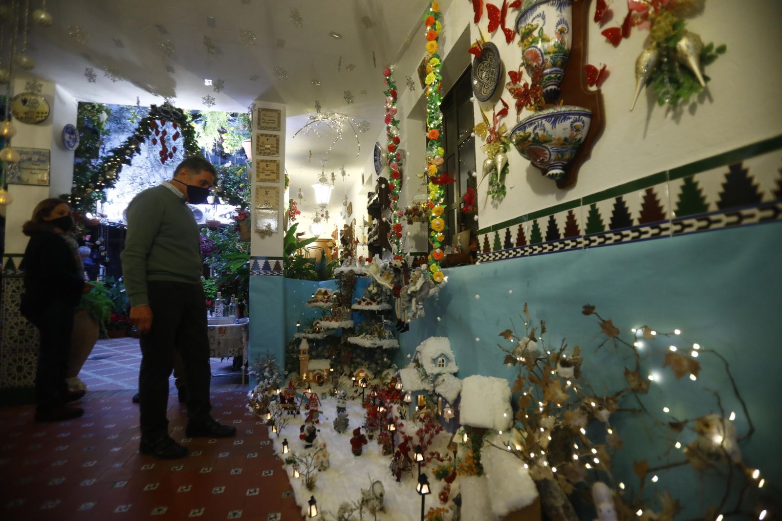 Las fotografías de los Patios de Córdoba en Navidad