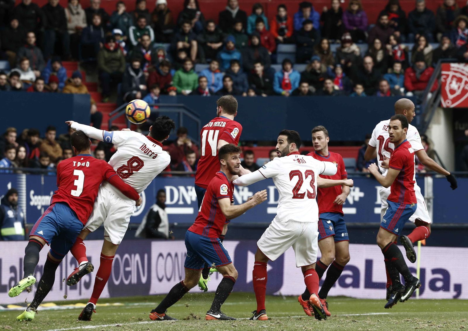 El Osasuna-Sevilla, en imágenes