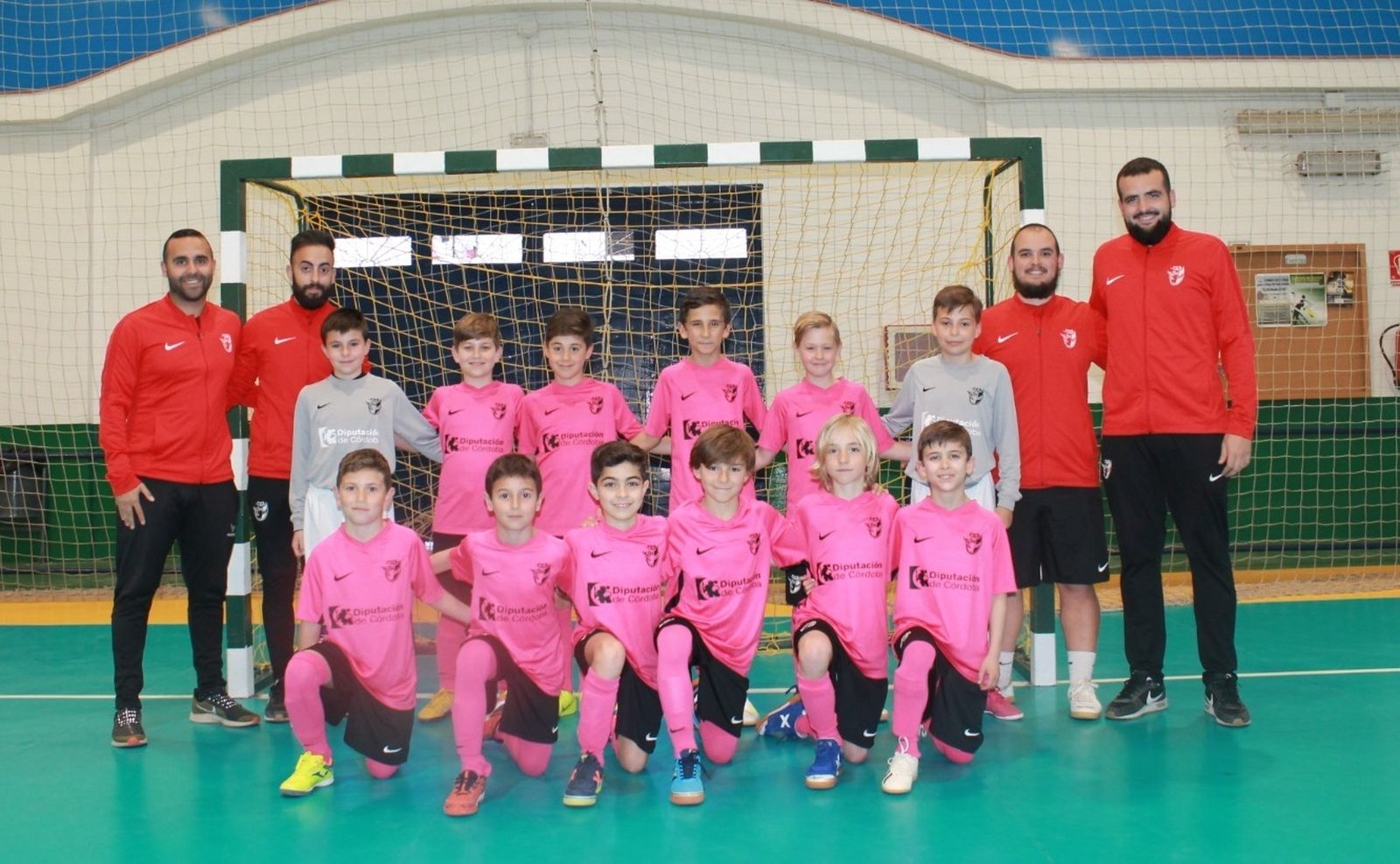 Formación de la selección benjamín de fútbol sala que acudirá al Campeonato de Andalucía.