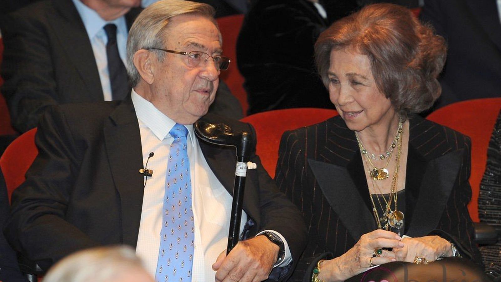 La Reina Emérita con su hermano, Constantino de Grecia.