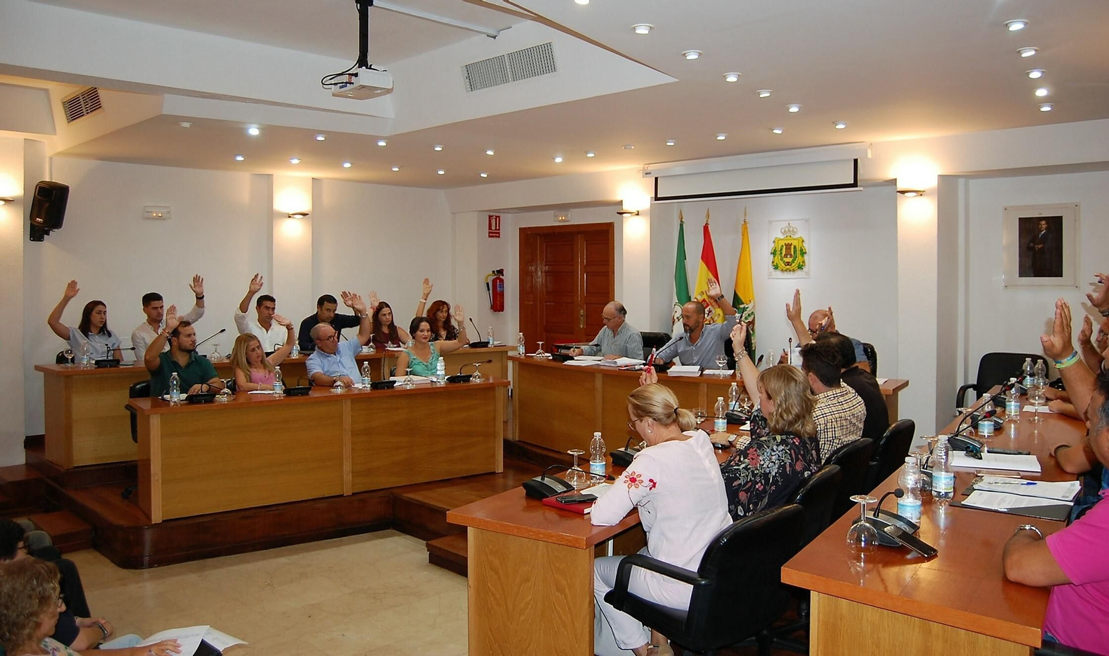 La votación en el Pleno celebrado este lunes