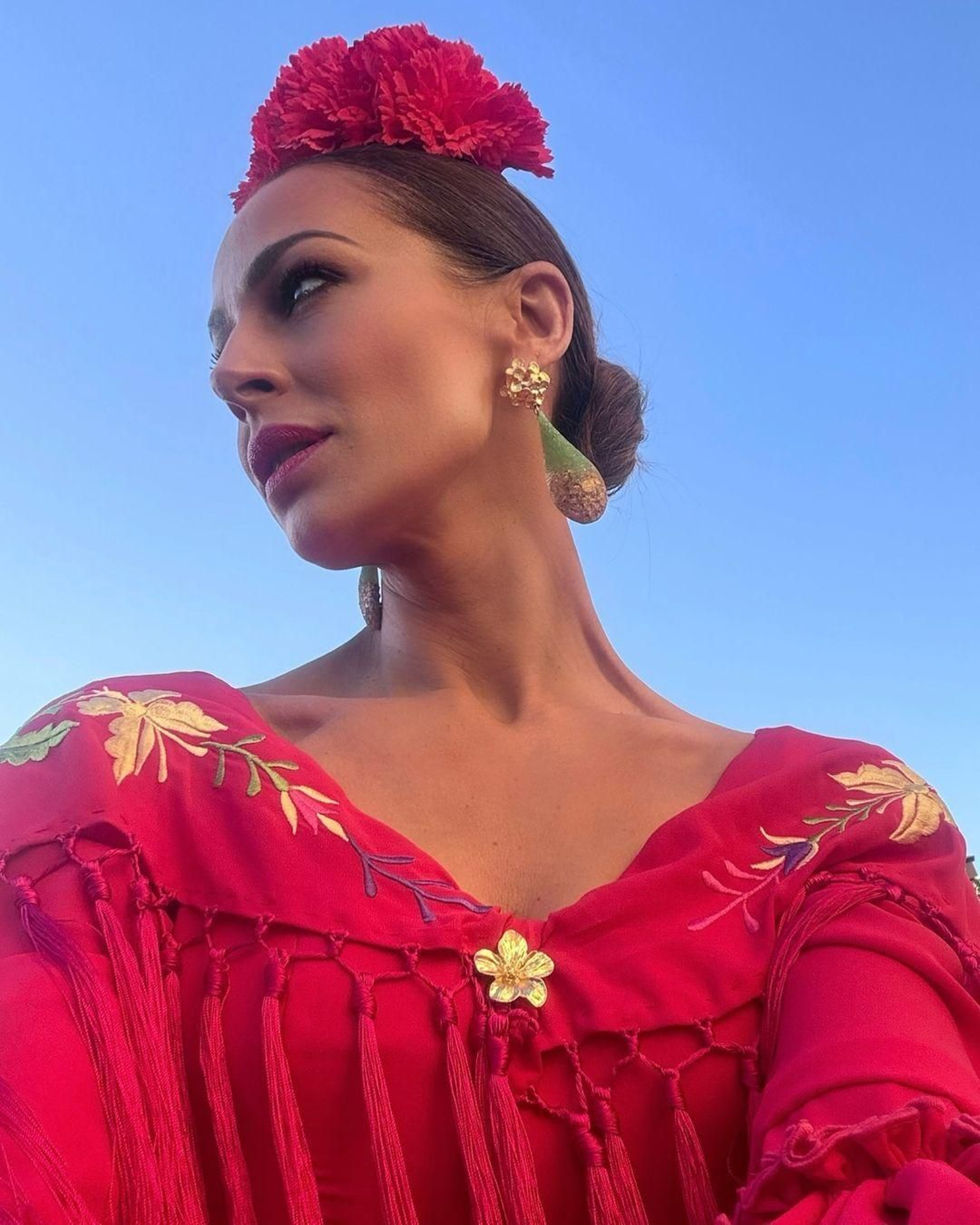 Eva González en la Feria de Abril 2024