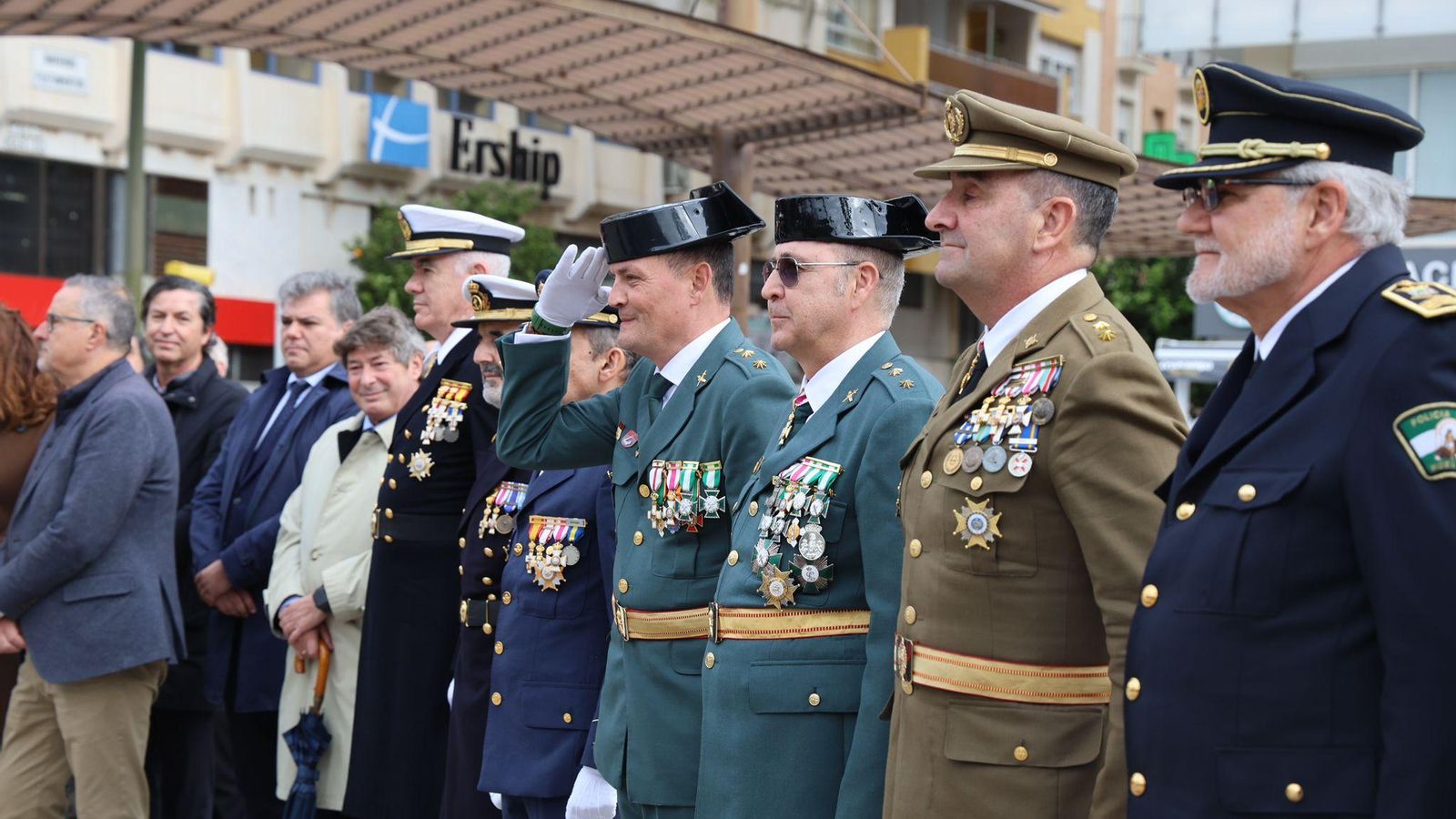 Acto de celebración del 201 aniversario de la Policía Nacional en Huelva.