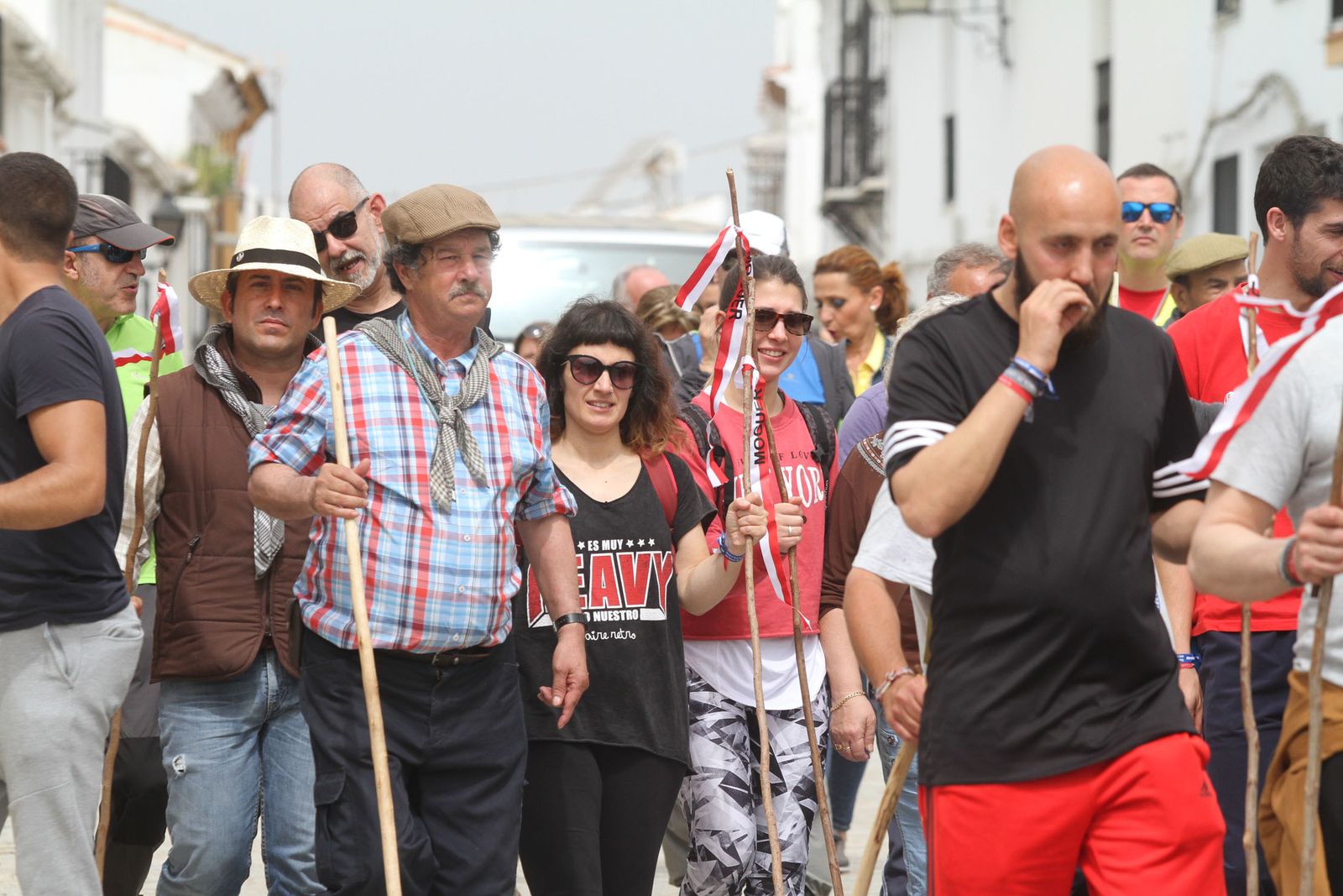 Las imágenes de la peregrinación de los presos a El Rocío