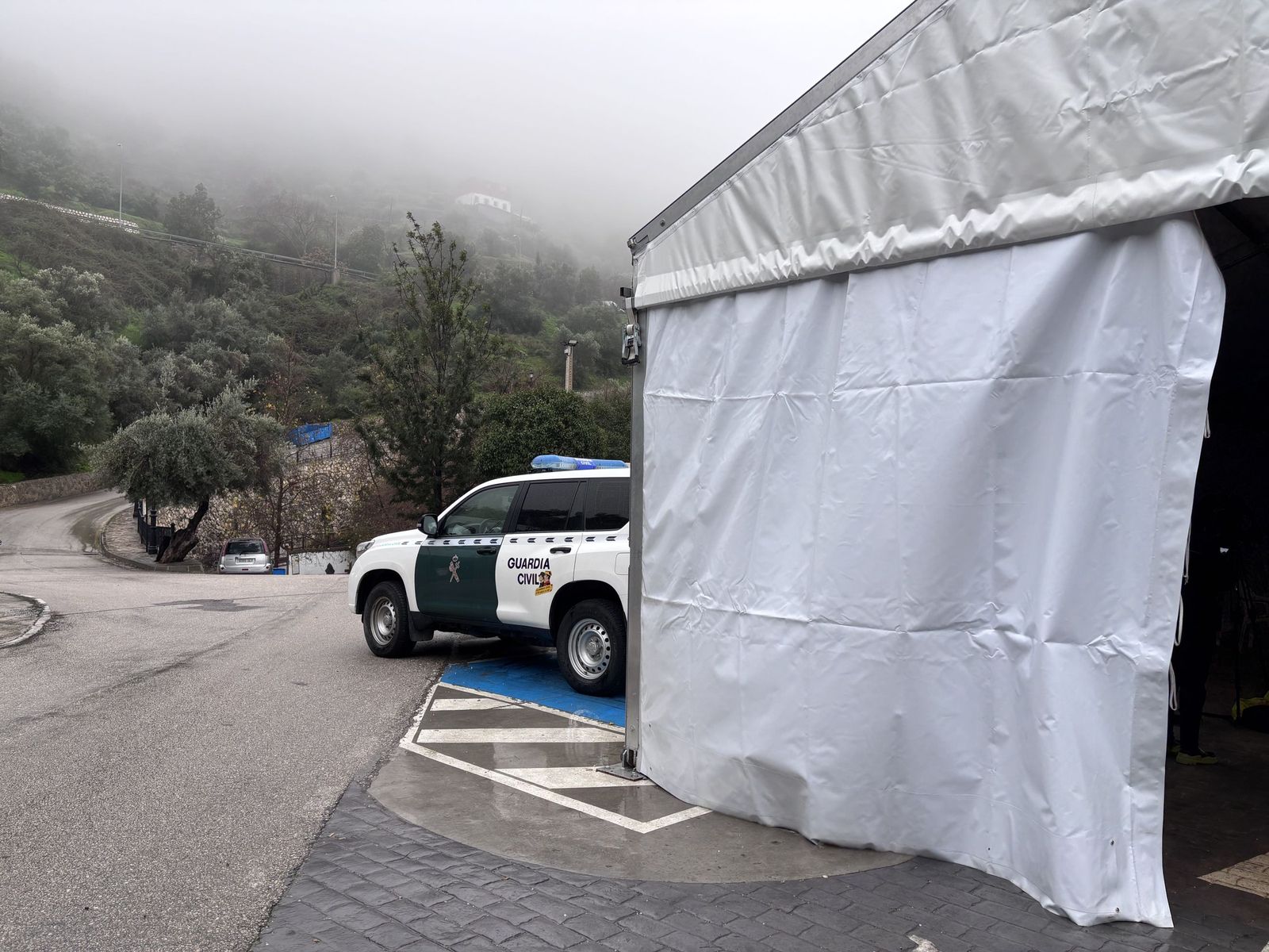 Dispositivo de la Guardia Civil en Sayalonga