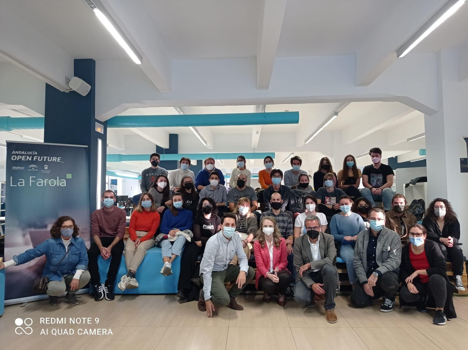 Foto de grupo del encuentro celebrado en La Farola, en Málaga.