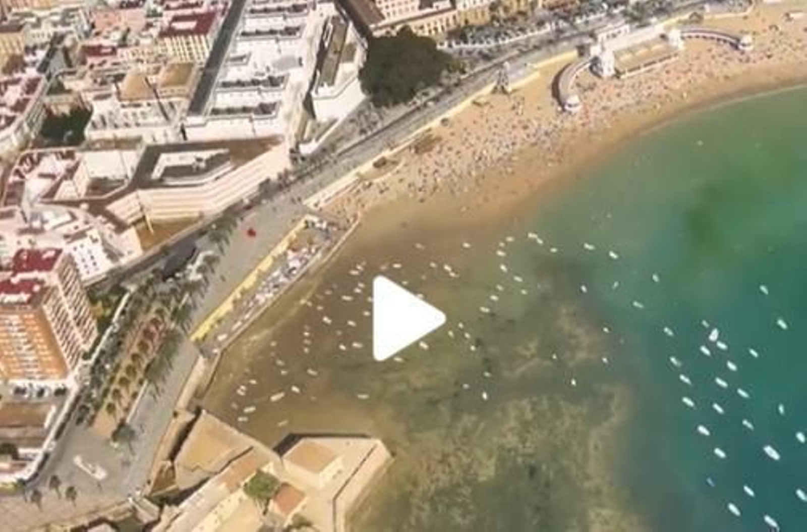 Vista aérea de La Caleta de Cádiz