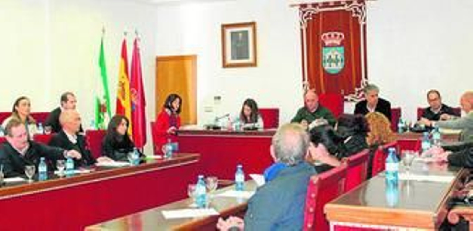 Pleno celebrado ayer en el Ayuntamiento de Adra.