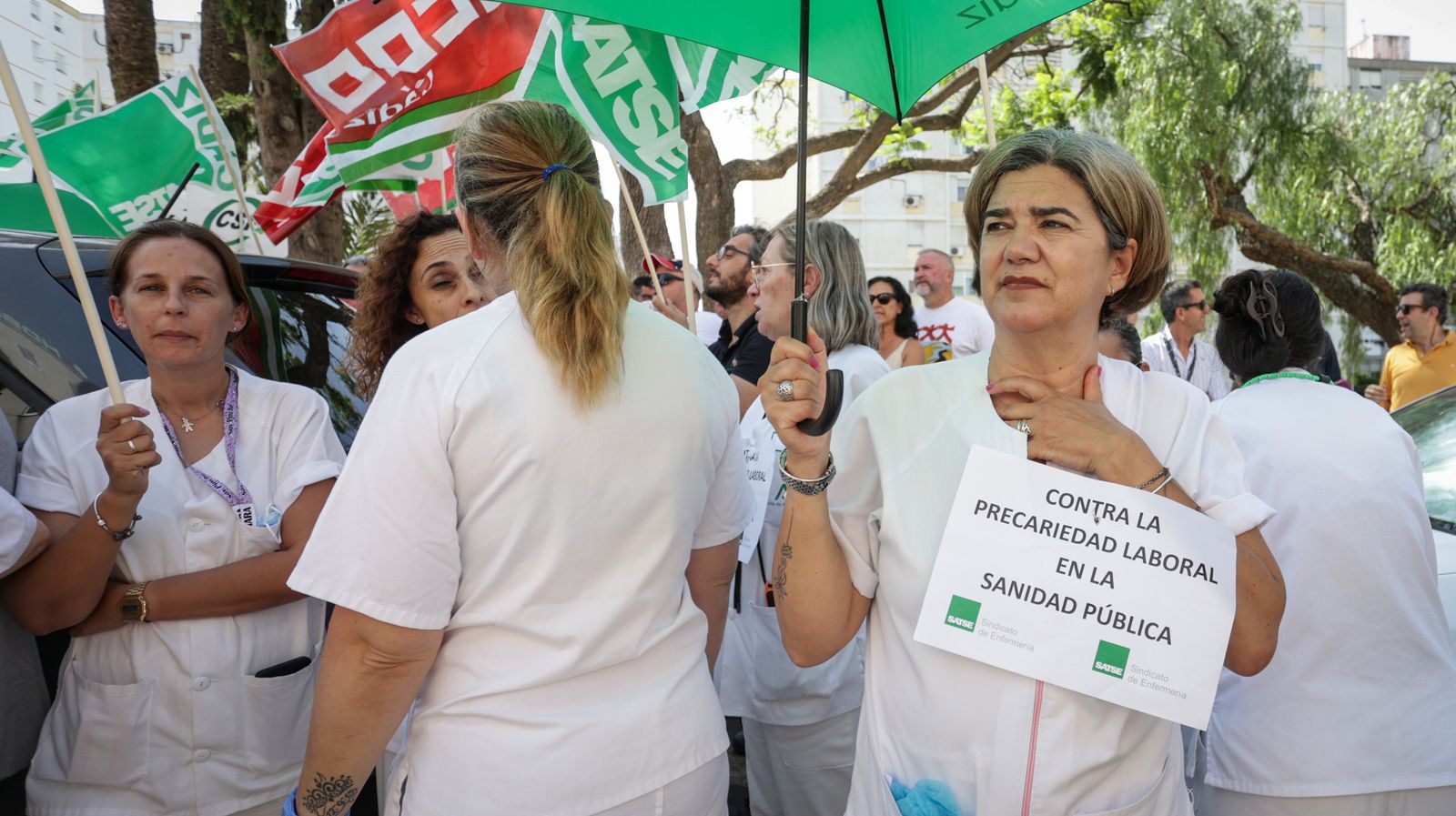 Imágenes de la manifestación en jerez por una Sanidad Pública y de Calidad
