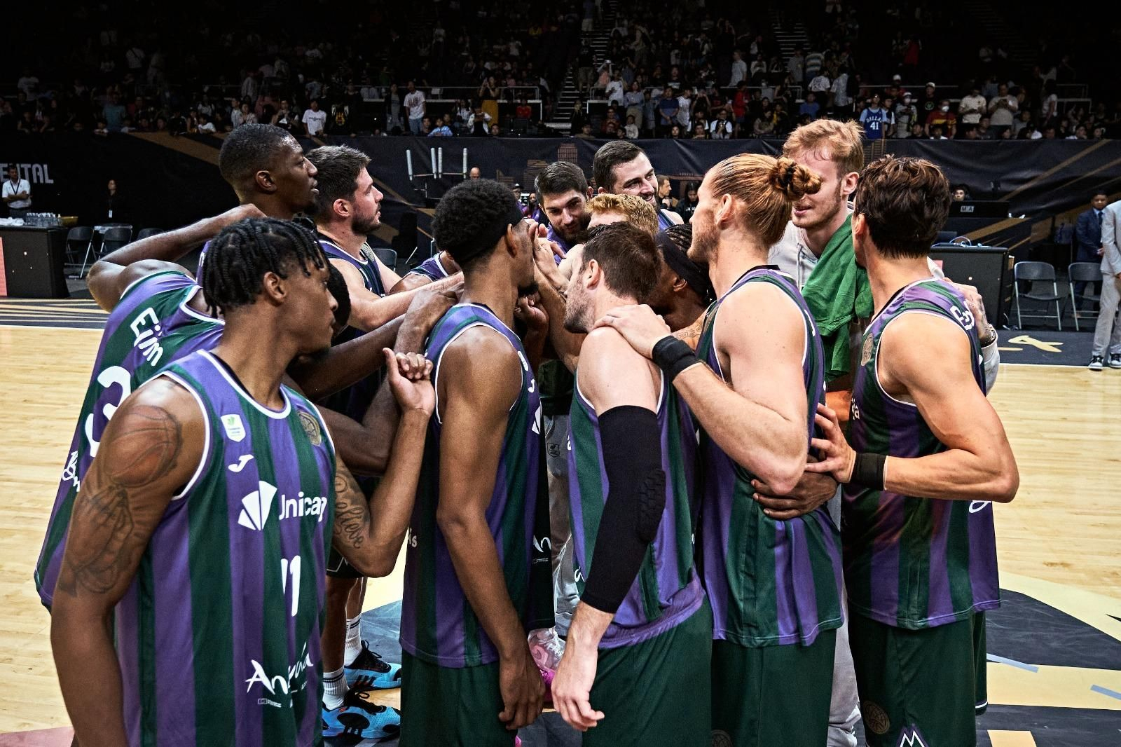 La plantilla del Unicaja. La plantilla del Unicaja.