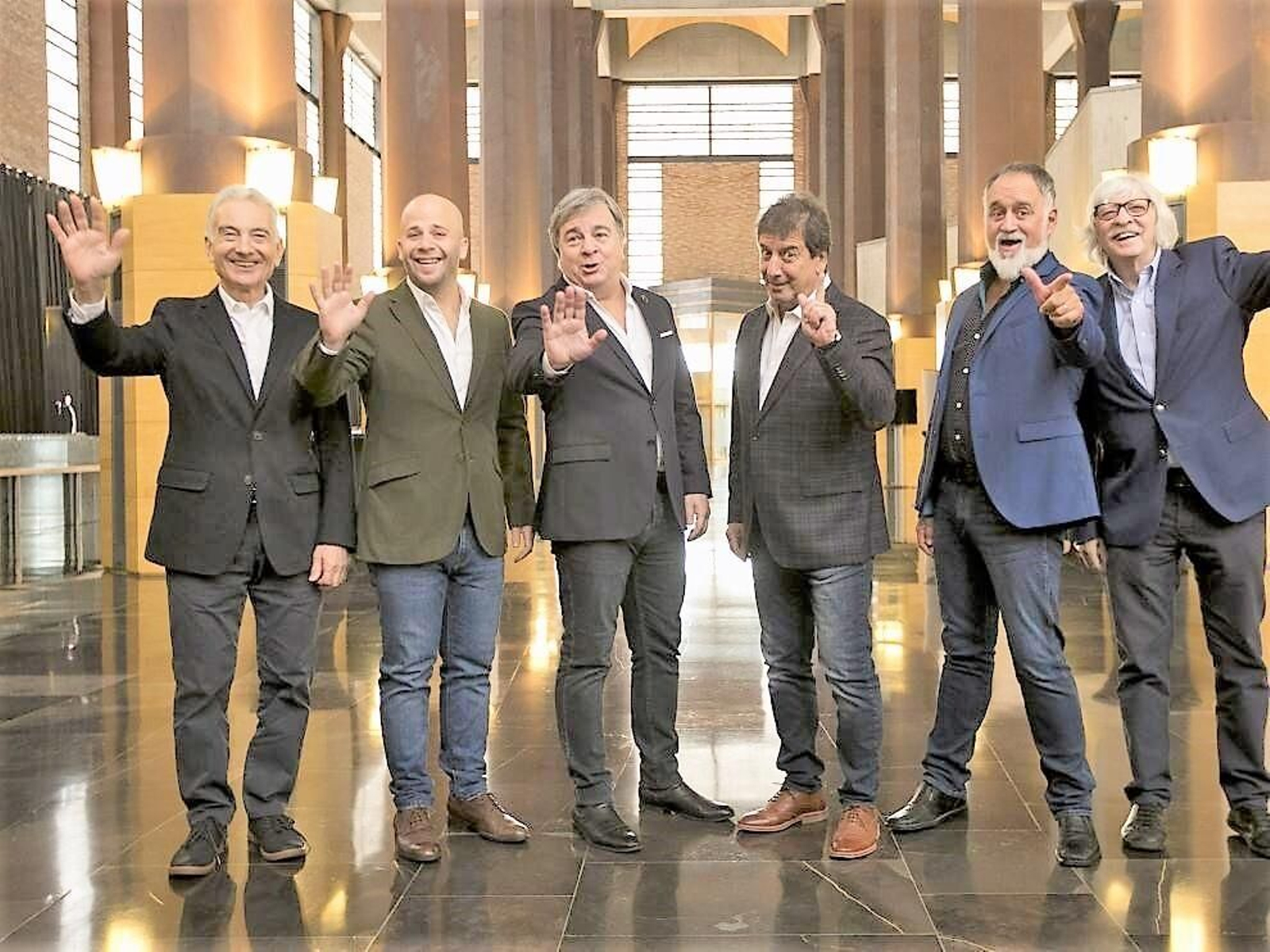 Formación actual de Les Luthiers que estará en El Ejido.