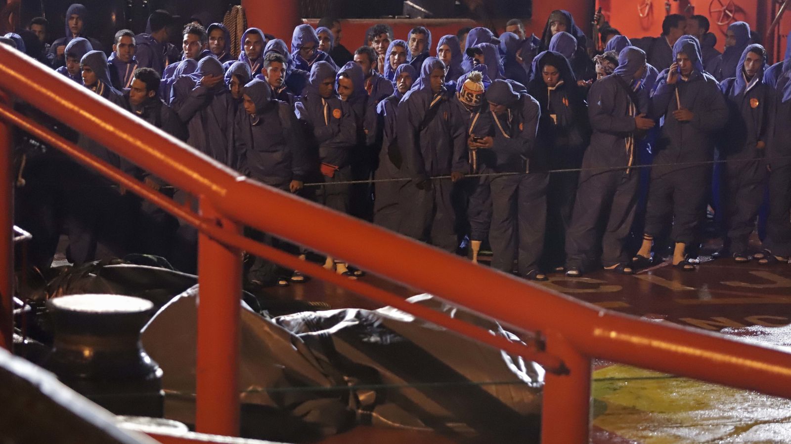 Imágenes de los 85 migrantes rescatados