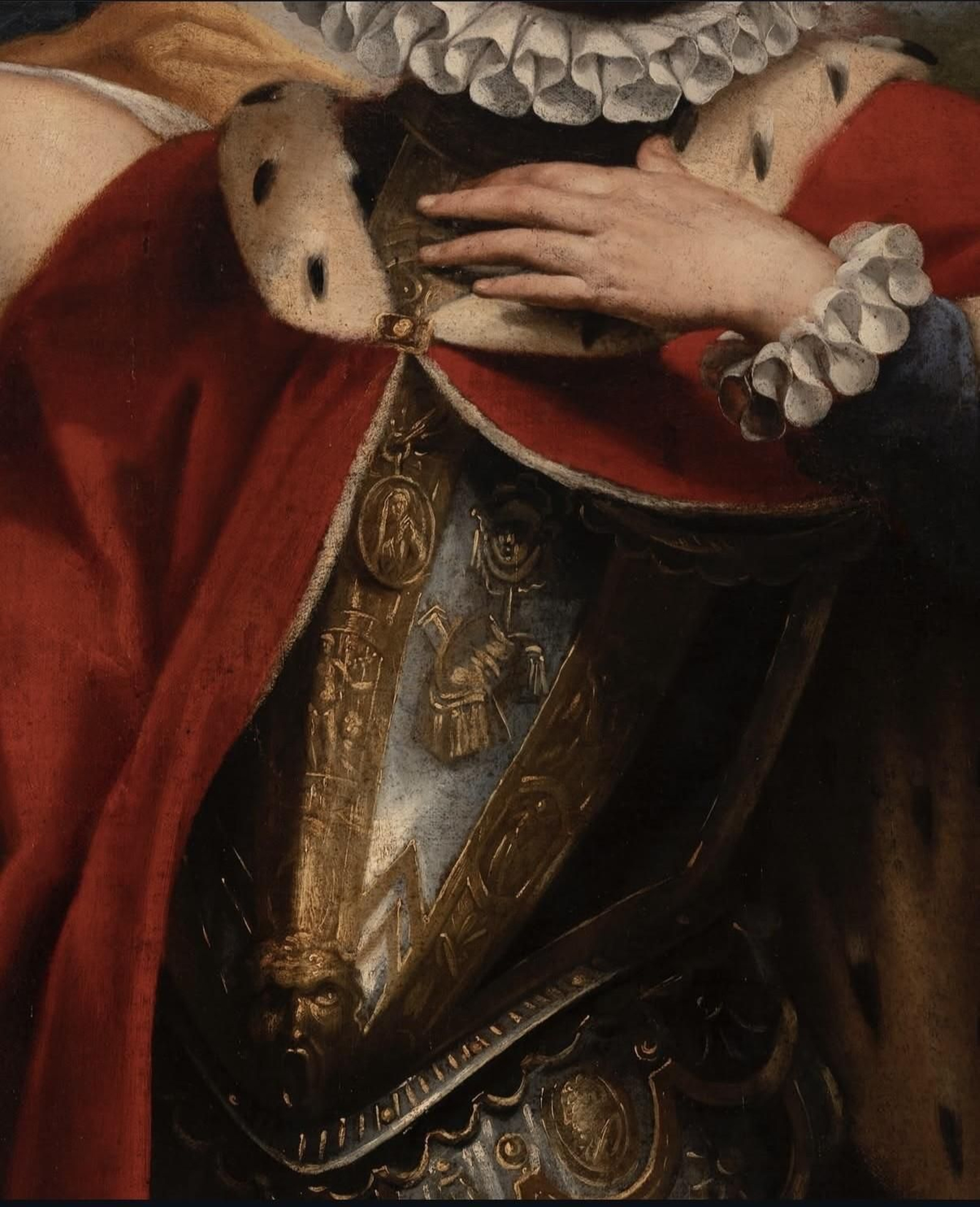 Un detalle del lienzo adquirido por el Cabildo.