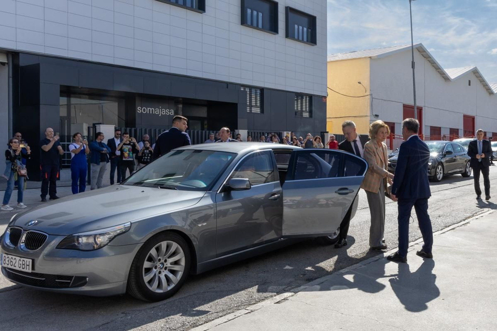 Visita de la Reina Sofía a las instalaciones del Banco de España, en imágenes