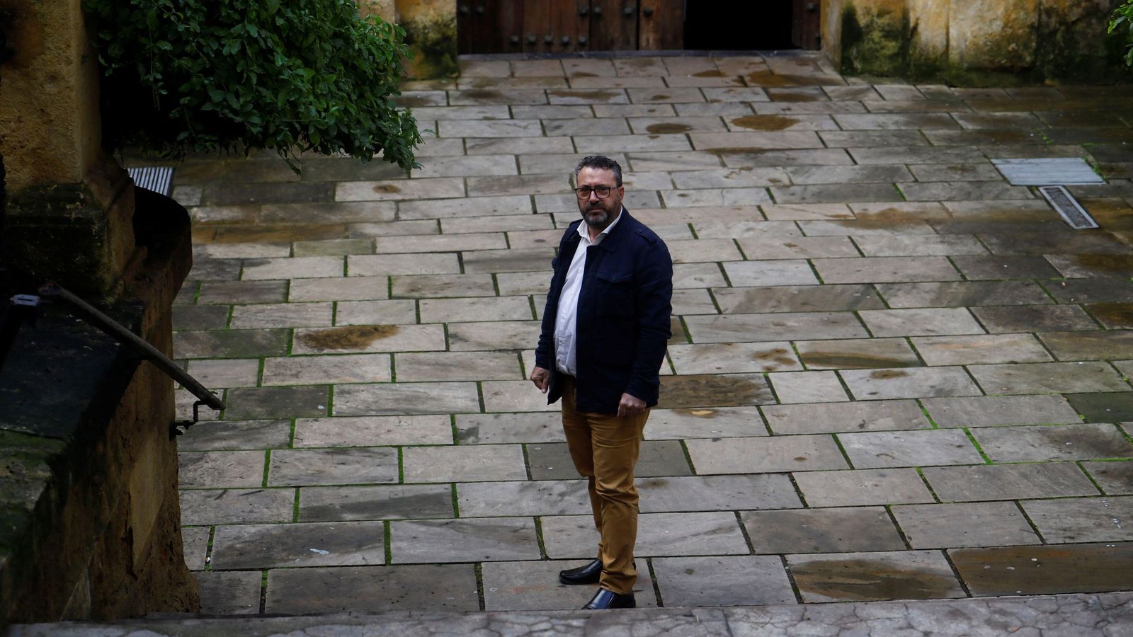 Rafa López, en la entrada a San Pablo.