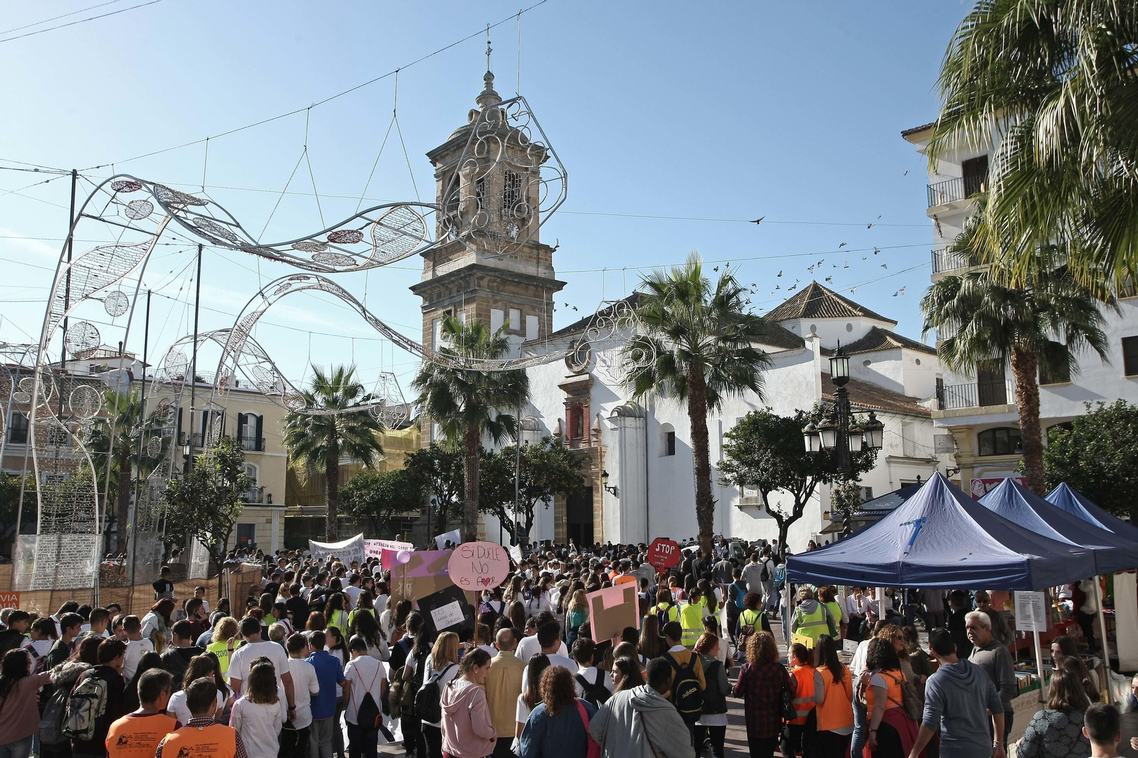 Manifestación contra la violencia de género en Algeciras