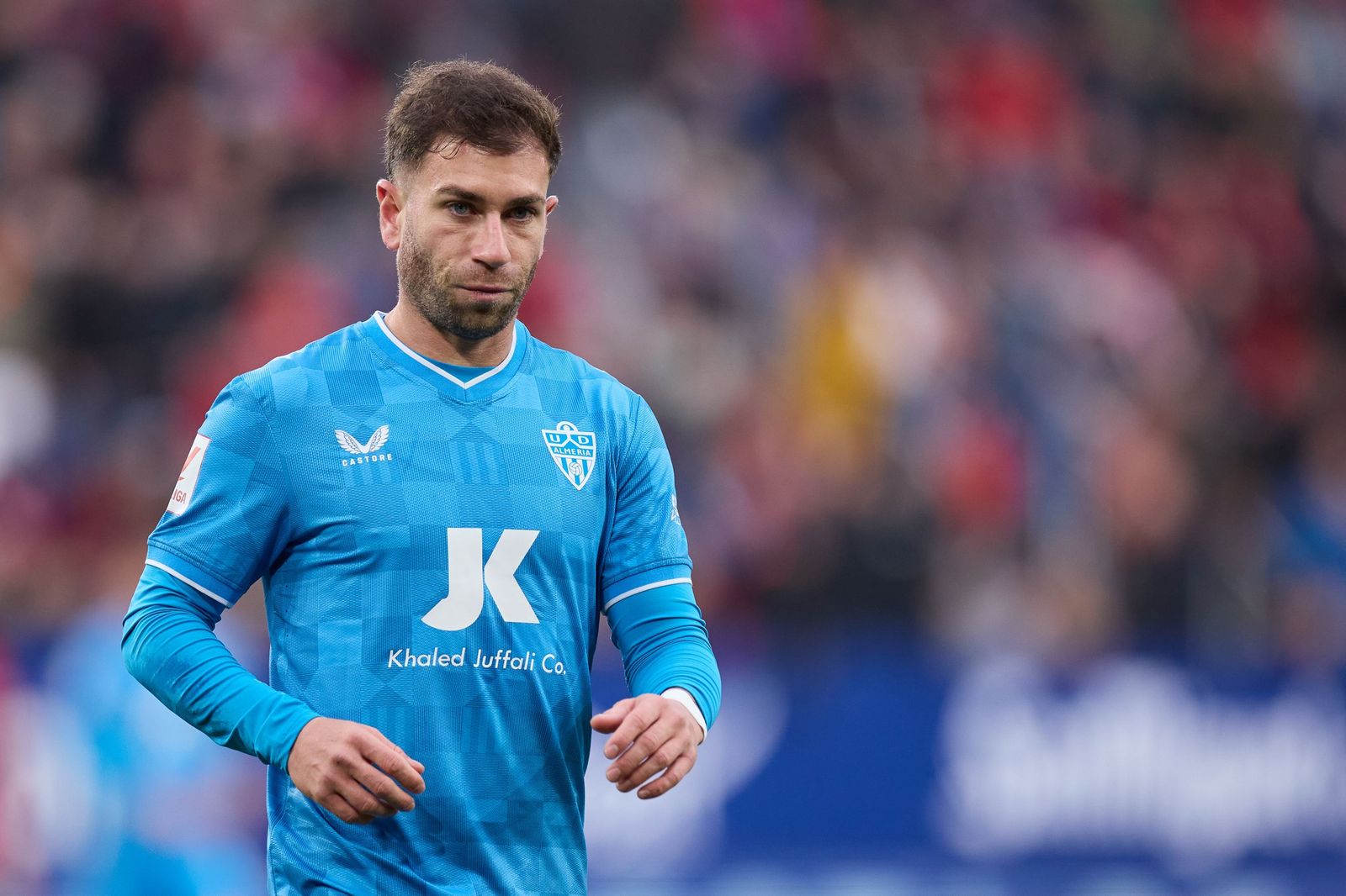 Embarba, durante el Osasuna-Almería.