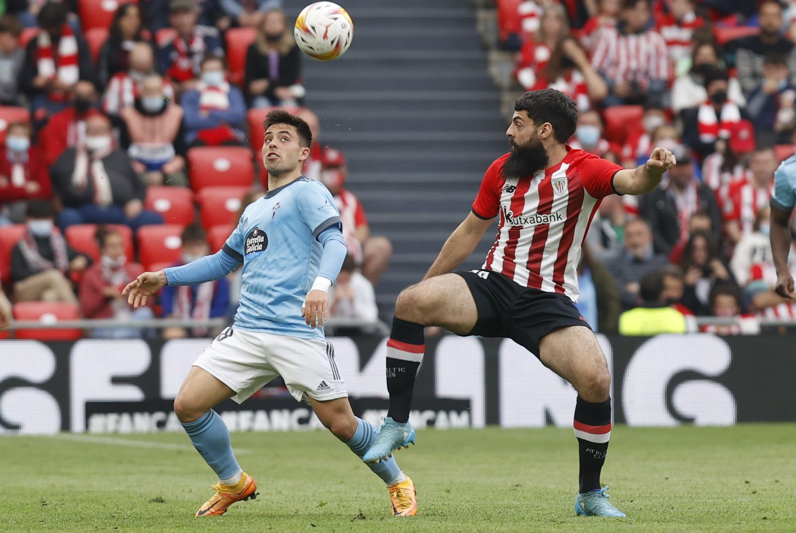 Villalibre en el Athletic-Celta del pasado domingo.