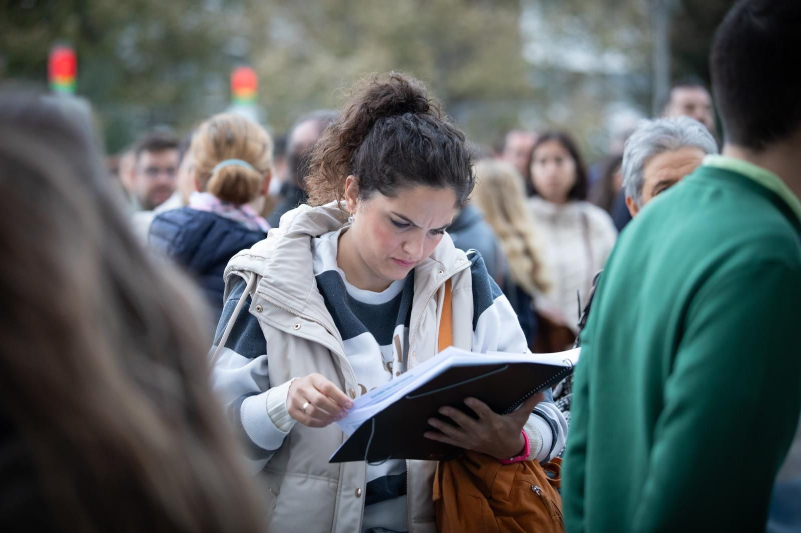 Las imágenes de los primeros exámenes de las oposiciones del SAS en Granada