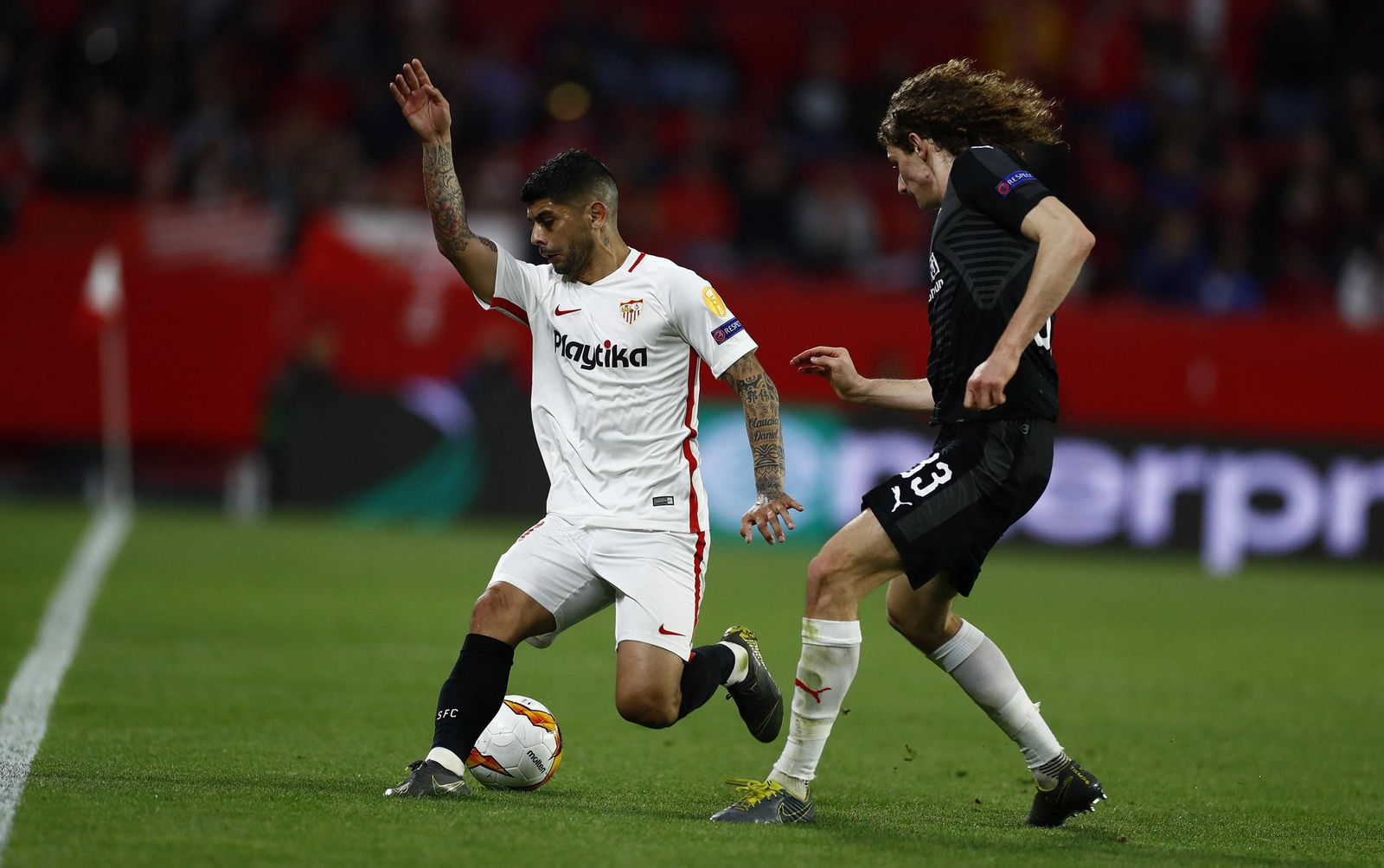 Las imágenes del Sevilla FC - Slavia de Praga