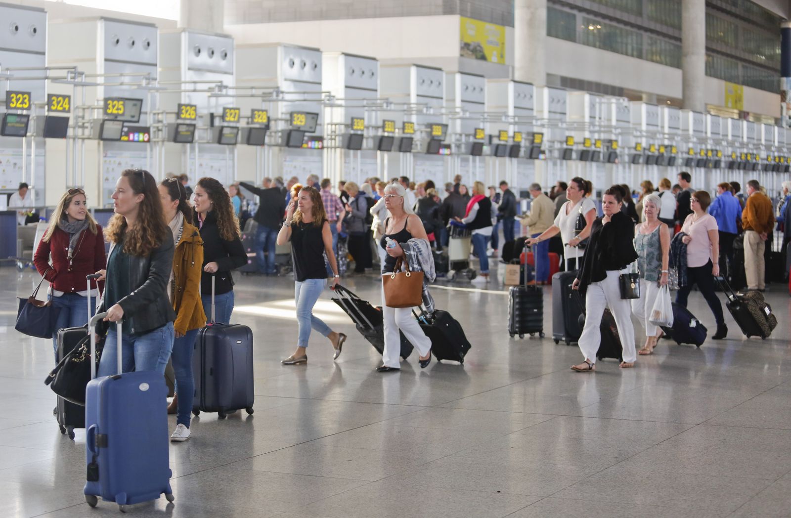 La resaca  de la crisis  en Málaga