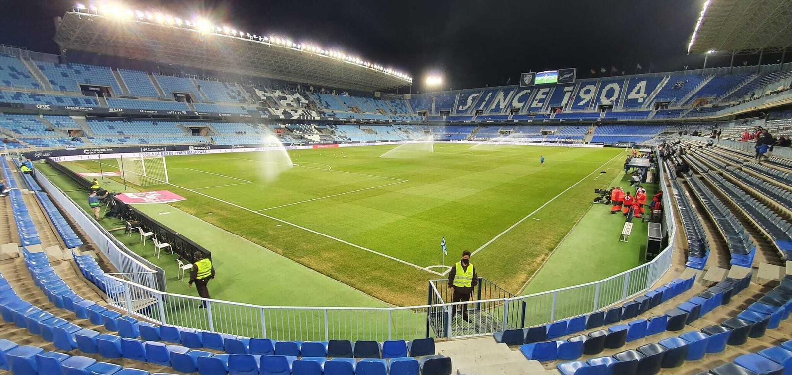 La Rosaleda, el lunes antes del Málaga CF-Tenerife