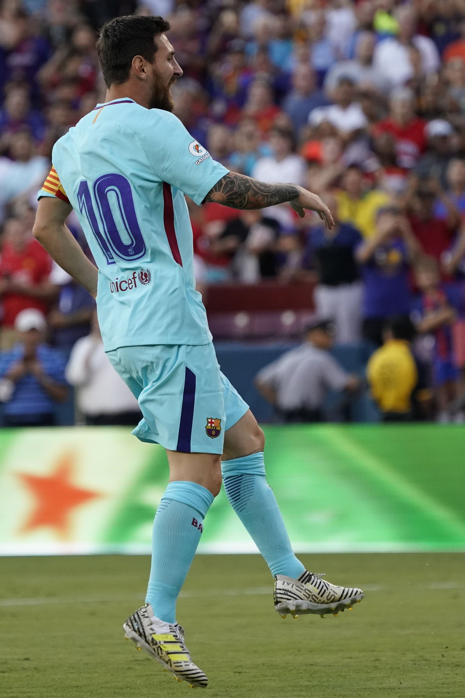 Imágenes del encuentro entre el Barcelona y el Manchester United