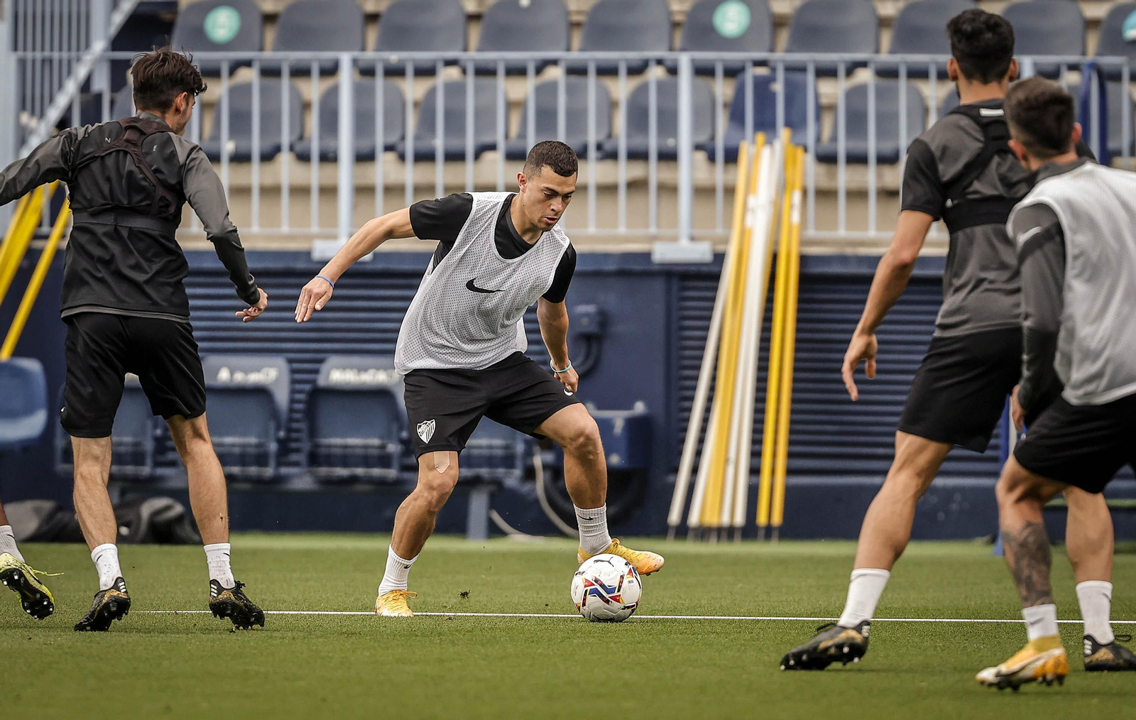 Yanis, durante un entrenamiento esta semana.
