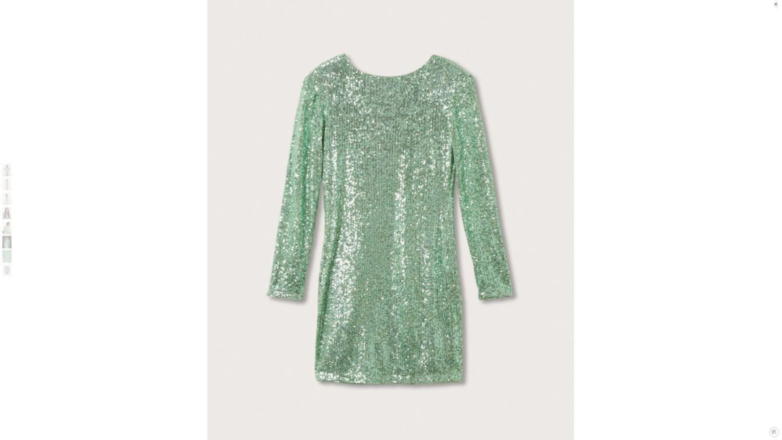 Vestido de lentejuelas de Mango.