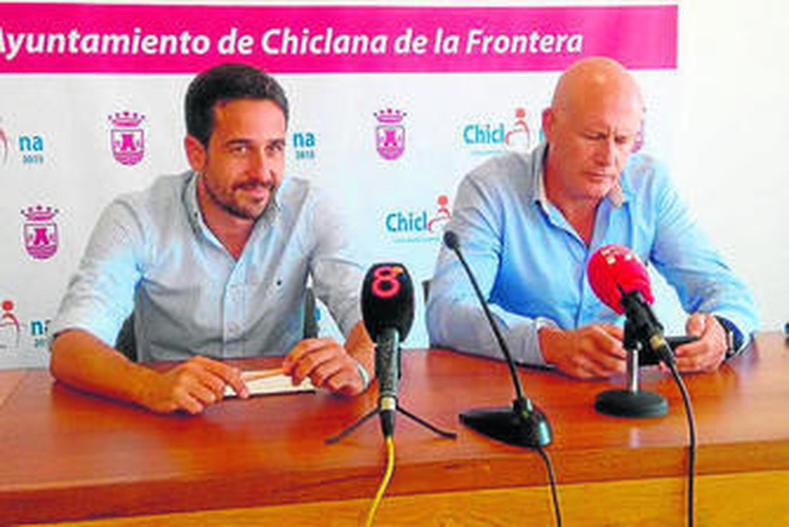 José Manuel Vera y Miguel Grande en la presentación de la prueba deportiva.