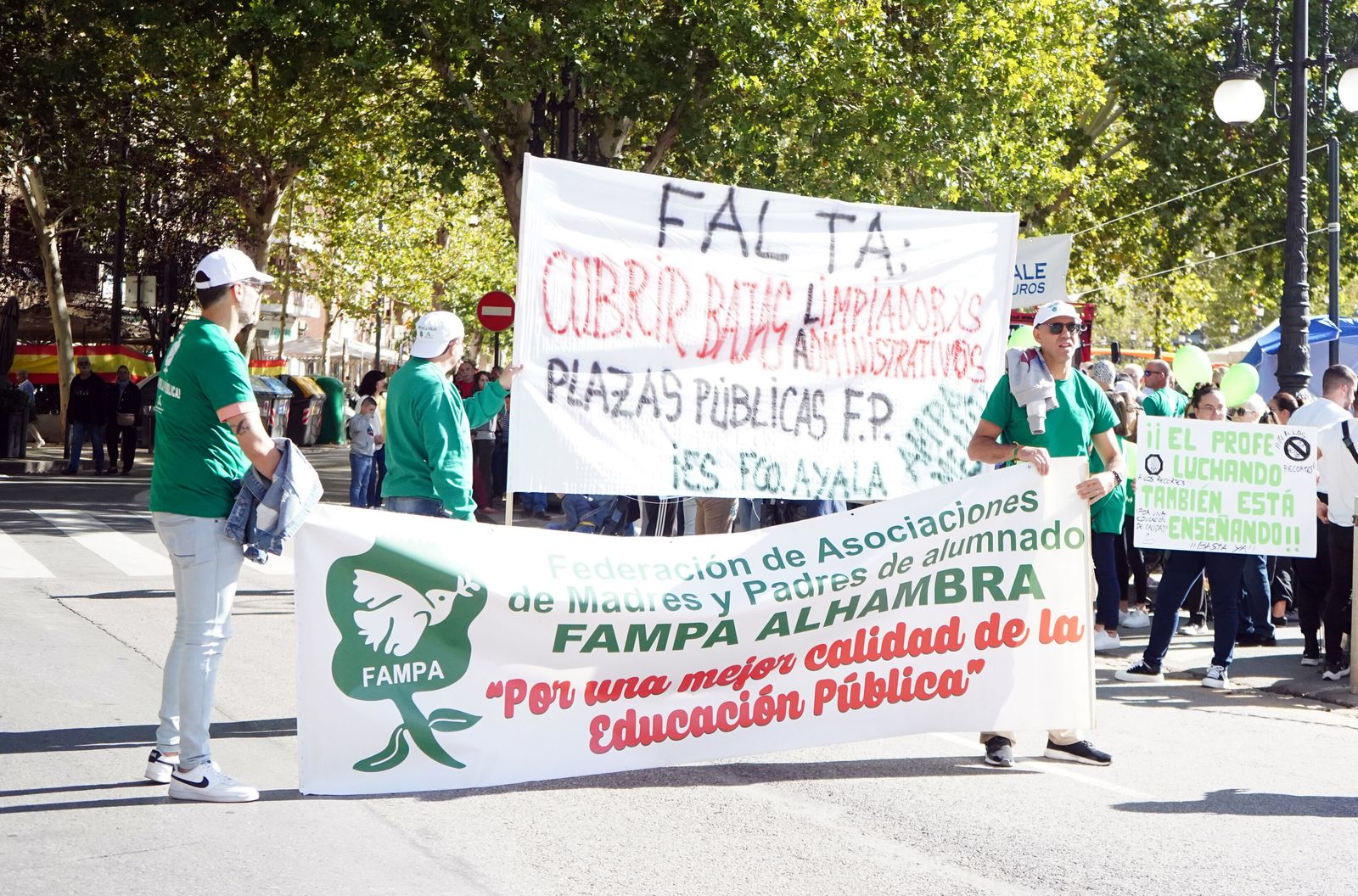 Manifestación por la educación pública de calidad en Granada