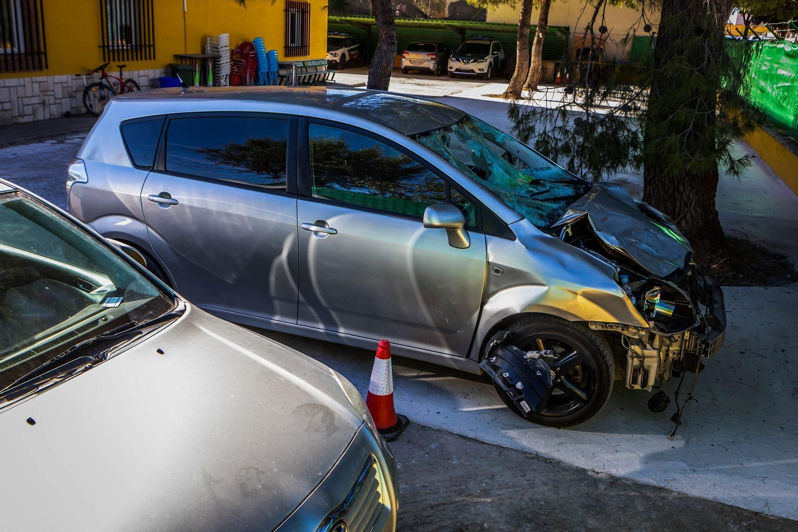 Imagen del coche después de los hechos