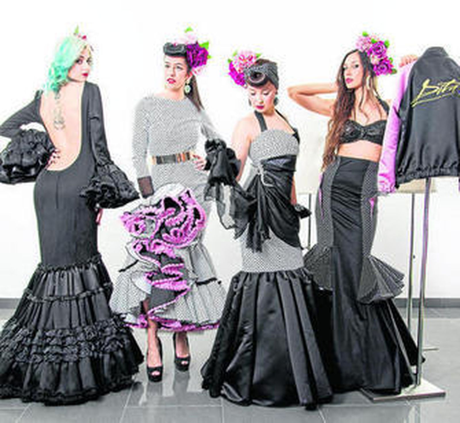 Las modelos Alison Hernández, Ana Ponce, Melanie Gutiérrez y Sarai Clavijo.