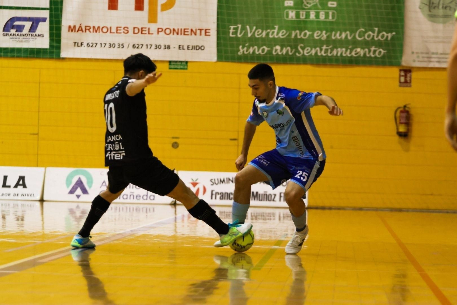 Rafalillo en un encuentro de la temporada pasada con el CD El Ejido Futsal.