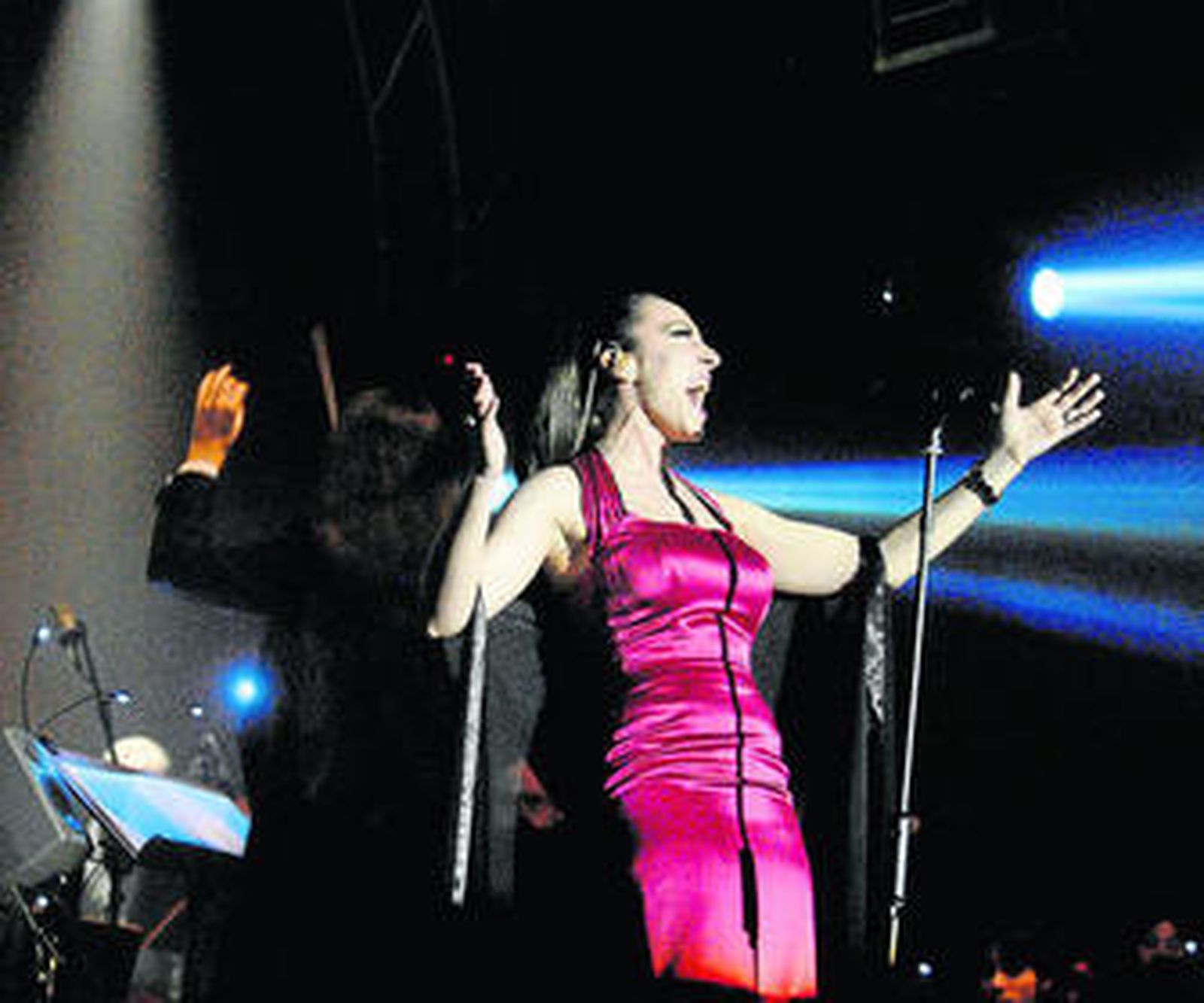 La cantante, durante su última visita a Granada.