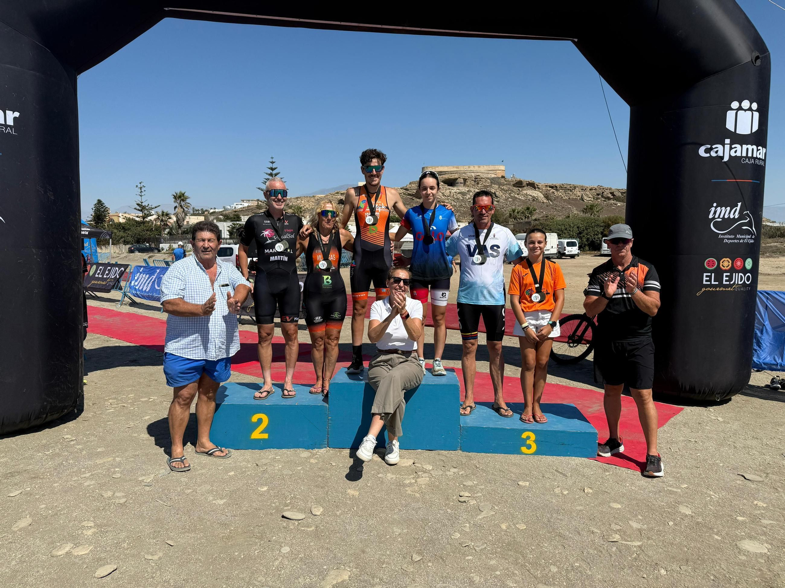 Uno de los podios de la prueba deportiva celebrada este fin de semana en Guardias Viejas.