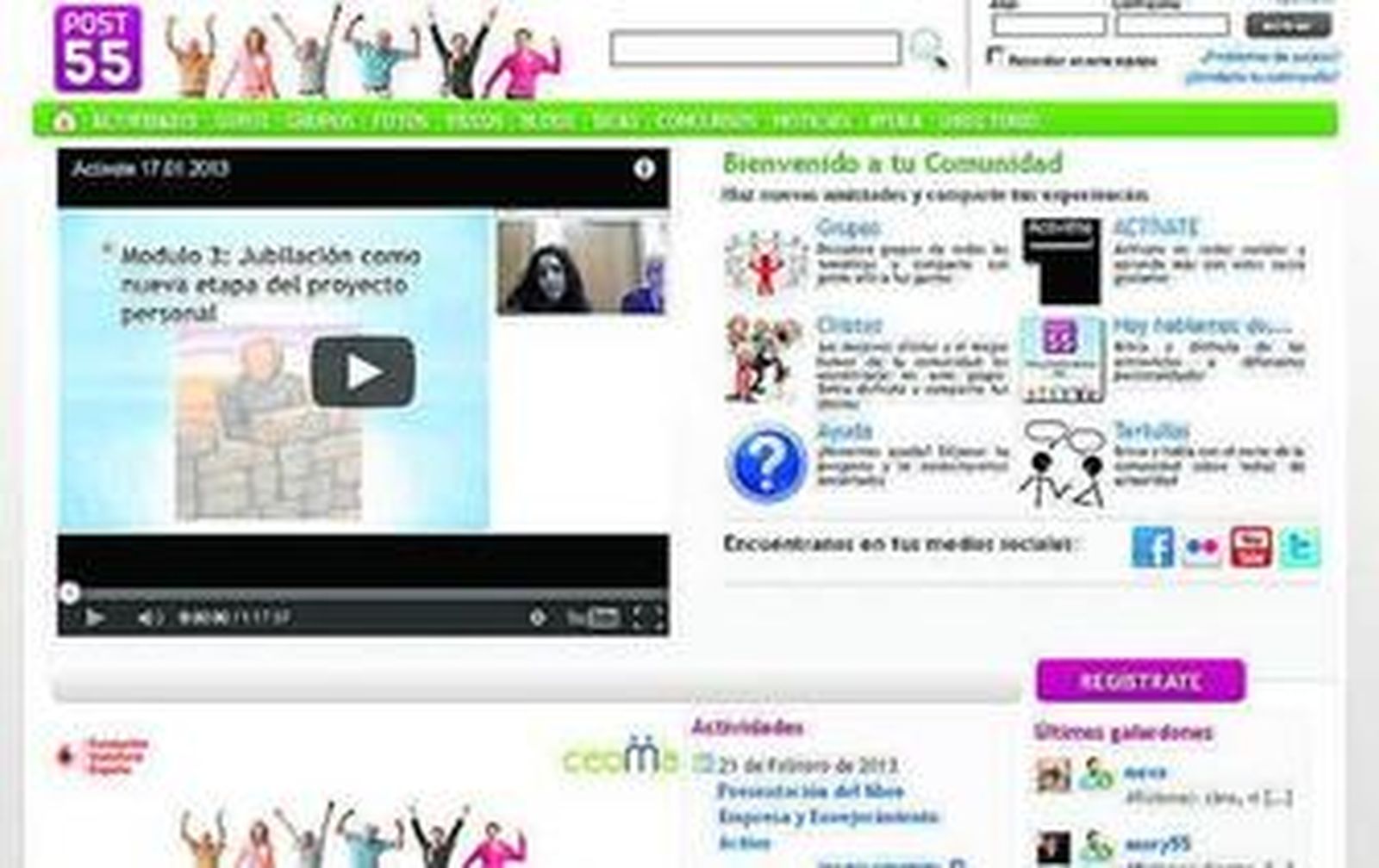 Salir a internet: En la red después de los 55