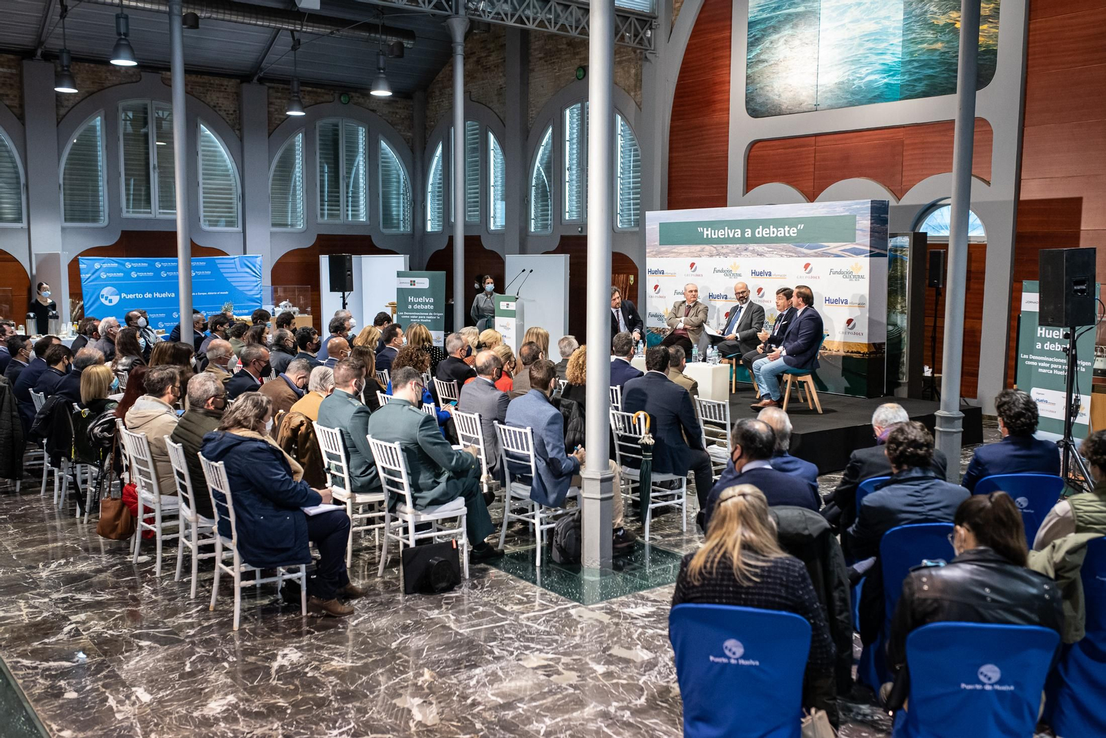 Imágenes del encuentro con las denominaciones de origen e indicadores geográficos protegidos de Huelva