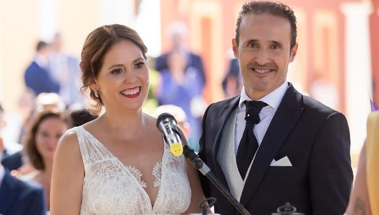 Miguel Ángel Pedregosa y María del Carmen Marín Martínez durante la ceremonia.