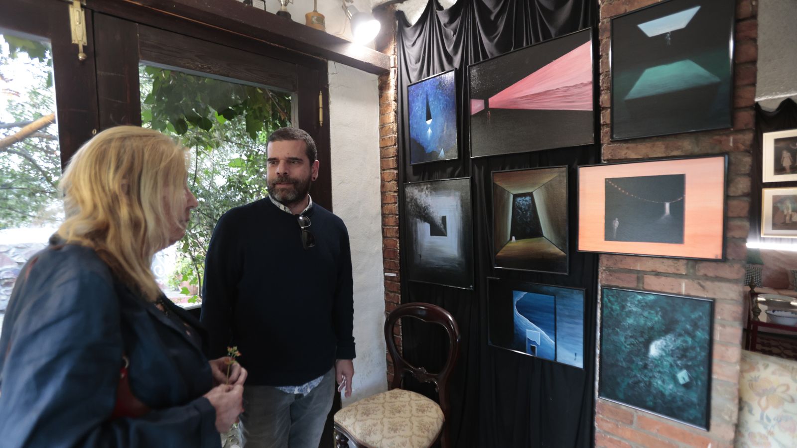 Las fotos de la exposición colectiva de pintura en la finca "El Coleta"