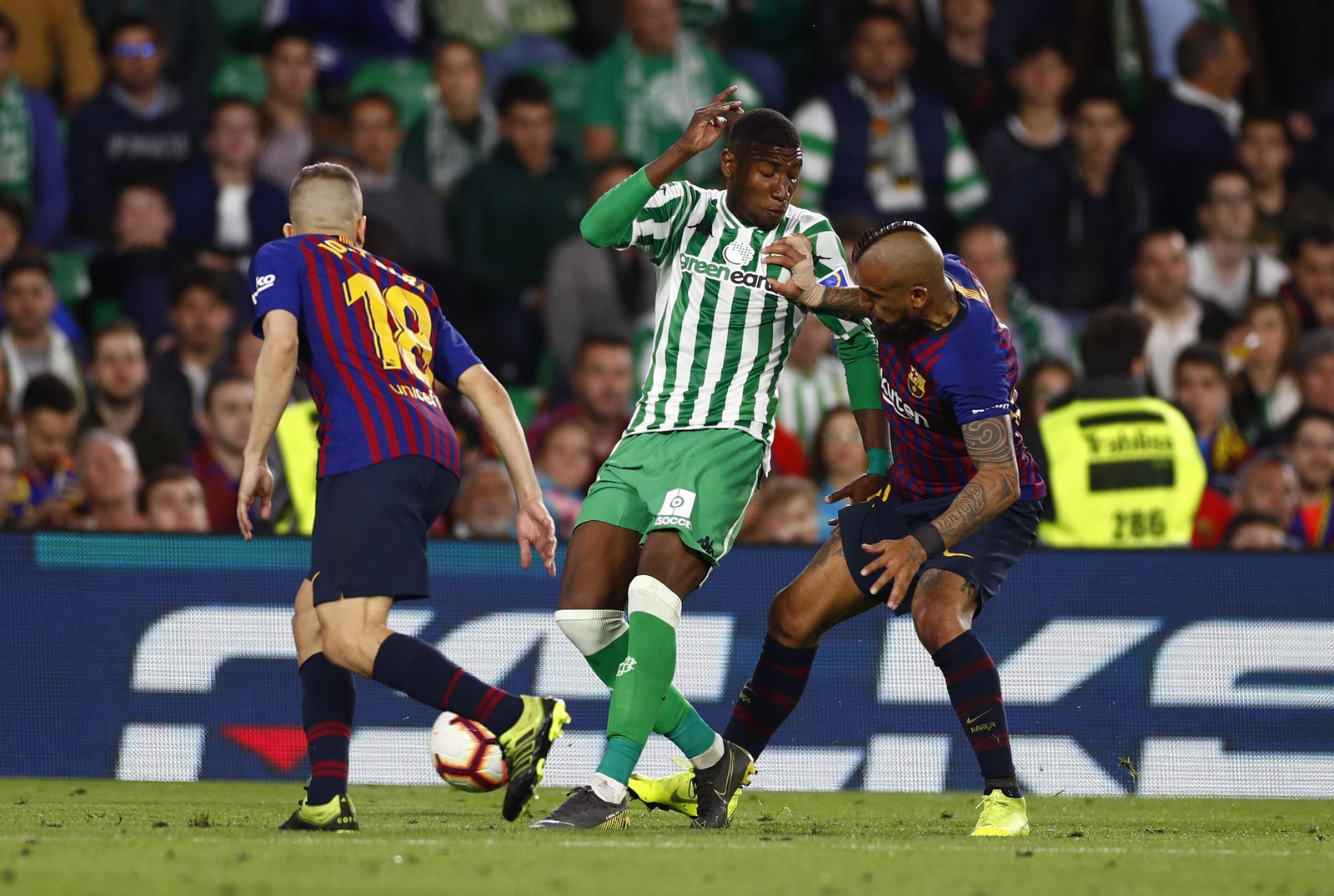 El Betis-Barcelona, en imágenes