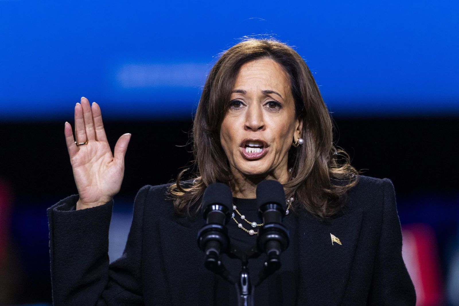 La candidata demócrata, Kamala Harris