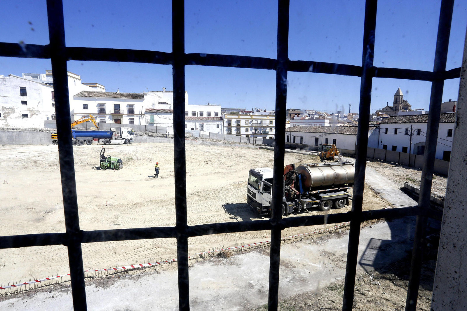 Actualmente se están ejecutando las obras de reurbanización de la plaza Belén.